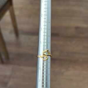 Gold Tone Heart Ring